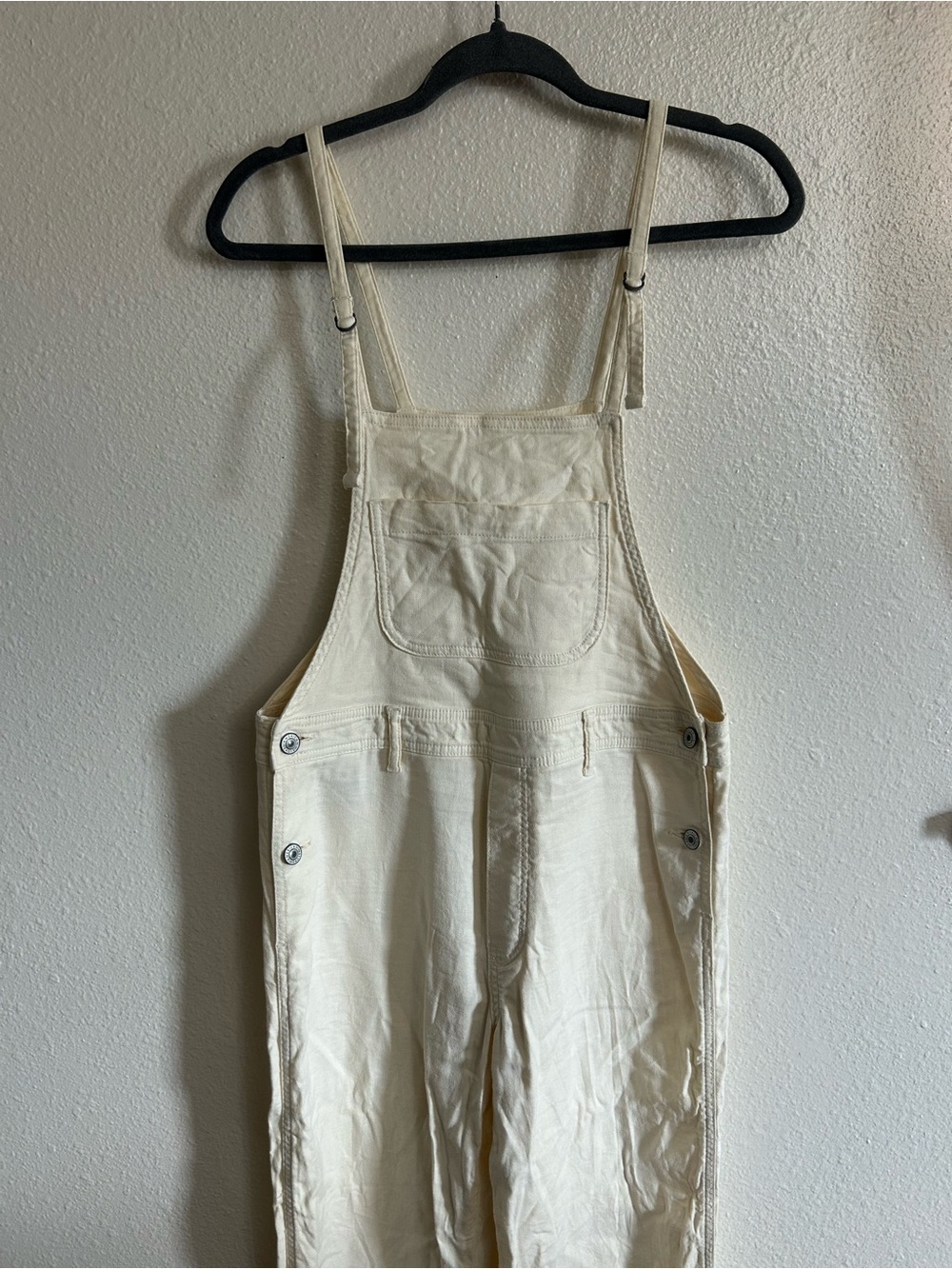 AE Dreamy Drape Stretch Linen-Blend Overall Women’s Size S